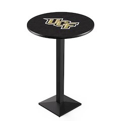 L217 University of Central Florida 42" Tall - 36" Top Pub Table with Black Wrinkle Finish