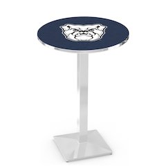 L217 Butler University 42' Tall - 36' Top Pub Table w/ Chrome Finish