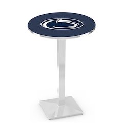 L217 Pennsylvania State University 42' Tall - 36' Top Pub Table w/ Chrome Finish