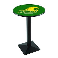 L217 Kentucky State University 42" Tall - 36" Top Pub Table with Black Wrinkle Finish