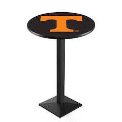 L217 University of Tennessee 42" Tall - 36" Top Pub Table with Black Wrinkle Finish