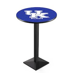 L217 University of Kentucky (UK)  42' Tall - 36' Top Pub Table w/ Black Wrinkle Finish
