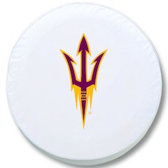 35 x 12.5 Arizona State Tire Cover with Pitchfork Logo