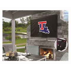 Louisiana Tech TV Cover (TV sizes 60"-65") by Covers by HBS