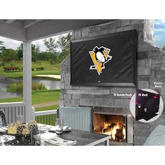 Pittsburgh Penguins TV Cover (TV sizes 60"-65") by Covers by HBS