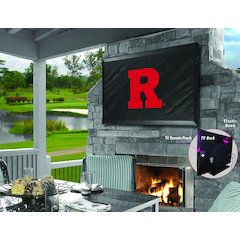 Rutgers TV Cover (TV sizes 60"-65") by Covers by HBS