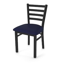 400 Jackie 18" Chair with Black Wrinkle Finish and Canter Twilight Seat