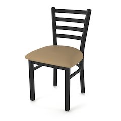 400 Jackie 18" Chair with Black Wrinkle Finish and Canter Sand Seat