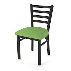 400 Jackie 18" Chair with Black Wrinkle Finish and Graph Parrot Seat