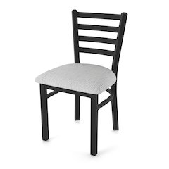 400 Jackie 18" Chair with Black Wrinkle Finish and Graph Alpine Seat