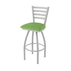 410 Jackie 36" Swivel Bar Stool with Anodized Nickel Finish and Graph Parrot Seat