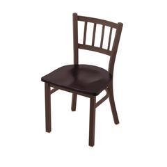 610 Contessa 18" Chair with Bronze Finish and Dark Cherry Maple Seat