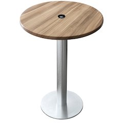 All-Season Table with 36" Diameter Natural Top with Umbrella Hole