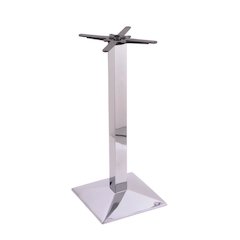 217 Chrome Cast Iron Counter Height Base with Square Foot