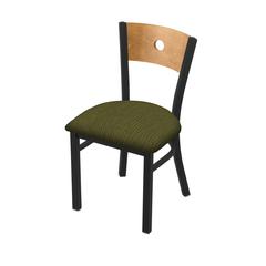 630 Voltaire 18" Chair with Black Wrinkle Finish, Medium Back, and Graph Parrot Seat