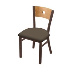 630 Voltaire 18" Chair with Bronze Finish, Medium Back, and Canter Earth Seat