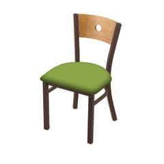 630 Voltaire 18" Chair with Bronze Finish, Medium Back, and Canter Kiwi Green Seat