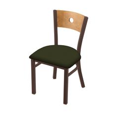 630 Voltaire 18" Chair with Bronze Finish, Medium Back, and Canter Pine Seat