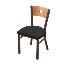630 Voltaire 18" Chair with Bronze Finish, Medium Back, and Graph Coal Seat