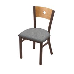 630 Voltaire 18" Chair with Bronze Finish, Medium Back, and Graph Alpine Seat