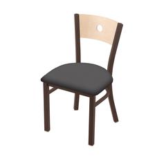 630 Voltaire 18" Chair with Bronze Finish, Natural Back, and Canter Storm Seat