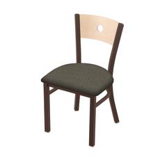 630 Voltaire 18" Chair with Bronze Finish, Natural Back, and Graph Chalice Seat