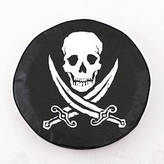 Jolly Roger (Rough) Tire Cover