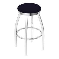 802 Misha 36" Swivel Extra Tall Bar Stool with Chrome Finish and Canter Twilight Seat