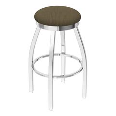 802 Misha 36" Swivel Extra Tall Bar Stool with Chrome Finish and Graph Cork Seat