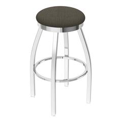 802 Misha 36" Swivel Extra Tall Bar Stool with Chrome Finish and Graph Chalice Seat