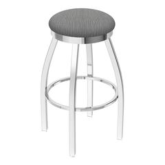 802 Misha 36" Swivel Extra Tall Bar Stool with Chrome Finish and Graph Alpine Seat