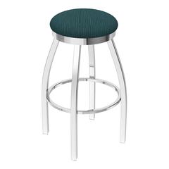 802 Misha 36" Swivel Extra Tall Bar Stool with Chrome Finish and Graph Tidal Seat