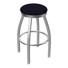 802 Misha Stainless Steel 36" Swivel Bar Stool with Canter Twilight Seat