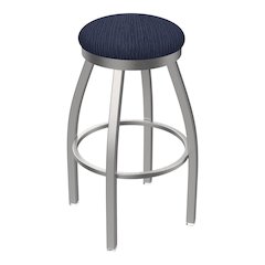 802 Misha Stainless Steel 36" Swivel Bar Stool with Graph Anchor Seat