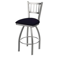 810 Contessa Stainless Steel 36" Swivel Bar Stool with Canter Twilight Seat