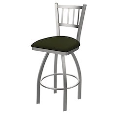 810 Contessa Stainless Steel 36" Swivel Bar Stool with Canter Pine Seat