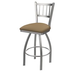 810 Contessa Stainless Steel 36" Swivel Bar Stool with Canter Sand Seat