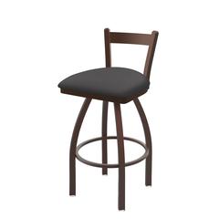 821 Catalina 30" Low Back Swivel Bar Stool with Bronze Finish and Canter Storm Seat