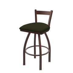 821 Catalina 30" Low Back Swivel Bar Stool with Bronze Finish and Canter Pine Seat