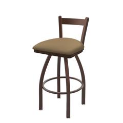 821 Catalina 30" Low Back Swivel Bar Stool with Bronze Finish and Canter Sand Seat