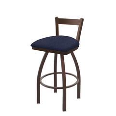 821 Catalina 30" Low Back Swivel Bar Stool with Bronze Finish and Graph Anchor Seat