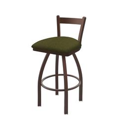 821 Catalina 30" Low Back Swivel Bar Stool with Bronze Finish and Graph Parrot Seat