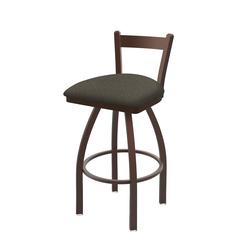 821 Catalina 30" Low Back Swivel Bar Stool with Bronze Finish and Graph Chalice Seat