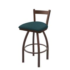 821 Catalina 30" Low Back Swivel Bar Stool with Bronze Finish and Graph Tidal Seat
