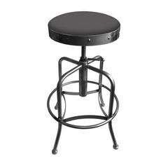 910 Industrial-Adjustable Stool with Clear Coat Finish and Canter Storm Seat