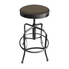 910 Industrial-Adjustable Stool with Clear Coat Finish and Canter Earth Seat