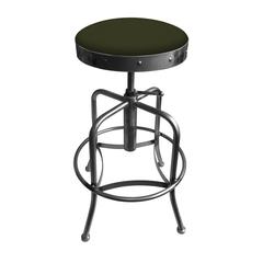 910 Industrial-Adjustable Stool with Clear Coat Finish and Canter Pine Seat