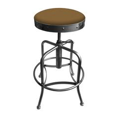 910 Industrial-Adjustable Stool with Clear Coat Finish and Canter Saddle Seat