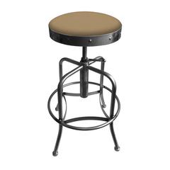 910 Industrial-Adjustable Stool with Clear Coat Finish and Canter Sand Seat