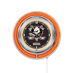 Anaheim Ducks Neon Clock
